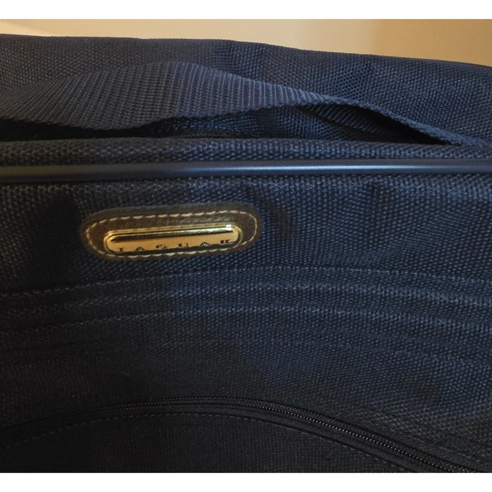 Jaguar 2 Piece Navy Blue Luggage Set Rolling Suitcase Carry On Travel Bag